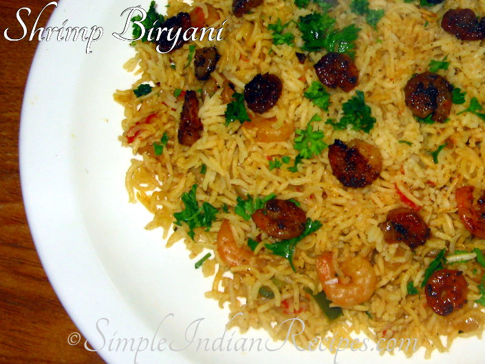 how to cook shrimp biryani